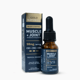 Muscle & Joint Relief Hemp Tincture – Full-Spectrum CBD + CBG + CBN - Fast-Acting Pain Support, Recovery Boost, Natural Comfort Formula (Strength: Heavy, size: 15 ML)